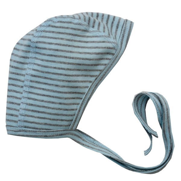 Bonnet pour bébé coton bio Blau/sand | 50/56