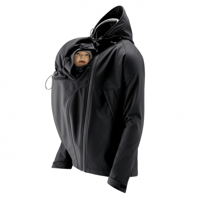 mamalila Softshell-Tragejacke Männer Allrounder Black | XL